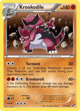 Krookodile (65/114) [Black & White: Base Set]-1