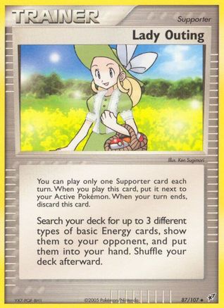 Lady Outing (87/107) (Stamped) [EX: Deoxys]-1