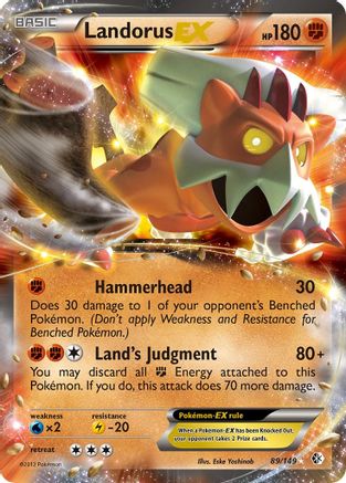 Landorus EX (89/149) [Black & White: Boundaries Crossed]-1