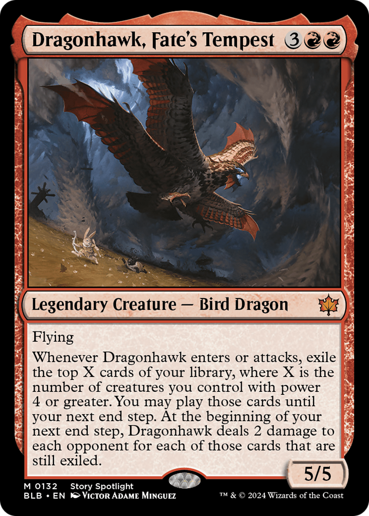 Dragonhawk, Fate's Tempest [Bloomburrow]-1