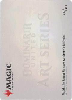 Najal, the Storm Runner // Najal, the Storm Runner (ADMU-074) - Dominaria United Art Series (Borderless) Foil-2