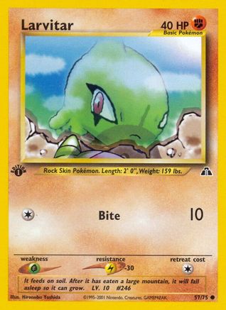 Larvitar (57/75) [Neo Discovery 1st Edition]-1
