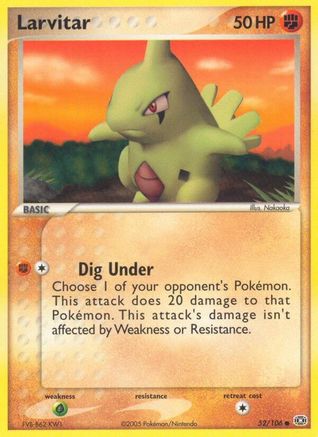 Larvitar (52/106) (Stamped) [EX: Emerald]-1