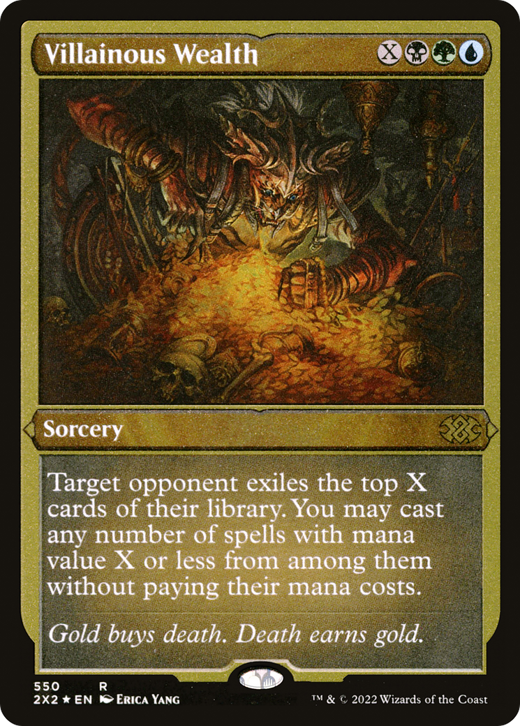 Villainous Wealth (Foil Etched) (2X2-550) - Double Masters 2022 Foil-1