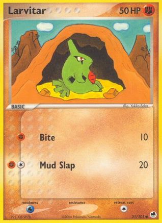 Larvitar (51/101) (Stamped) [EX: Dragon Frontiers]-1