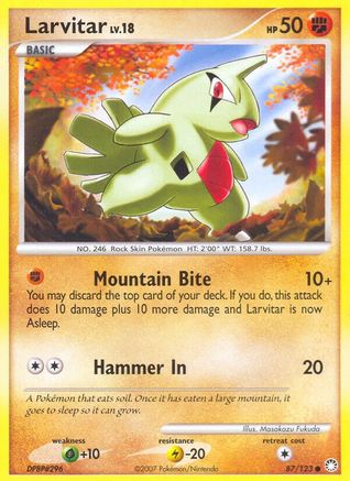 Larvitar (87/123) [Diamond & Pearl: Mysterious Treasures]-1