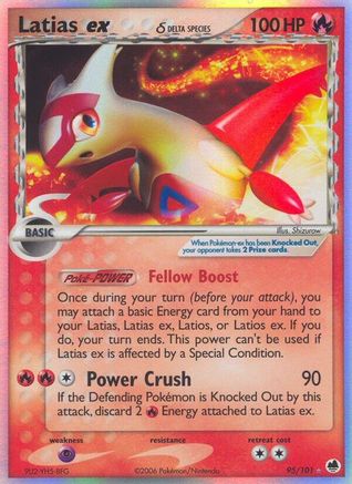 Latias ex (95/101) (Delta Species) [EX: Dragon Frontiers]-1