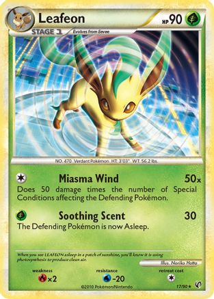 Leafeon (17/90) [HeartGold & SoulSilver: Undaunted]-1