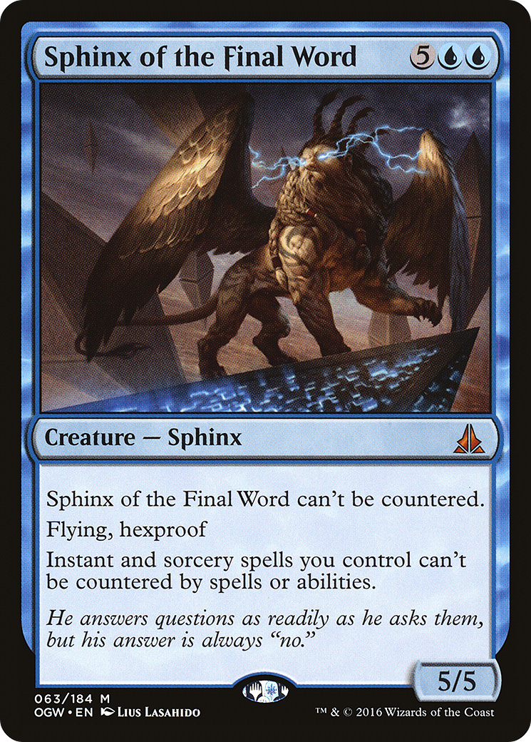 Sphinx of the Final Word [Oath of the Gatewatch]-1