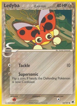 Ledyba (53/101) (Delta Species) (Stamped) [EX: Dragon Frontiers]-1