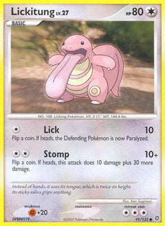 Lickitung (91/132) [Diamond & Pearl: Secret Wonders]-1