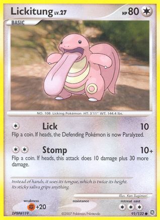 Lickitung (91/132) [Diamond & Pearl: Secret Wonders]-1