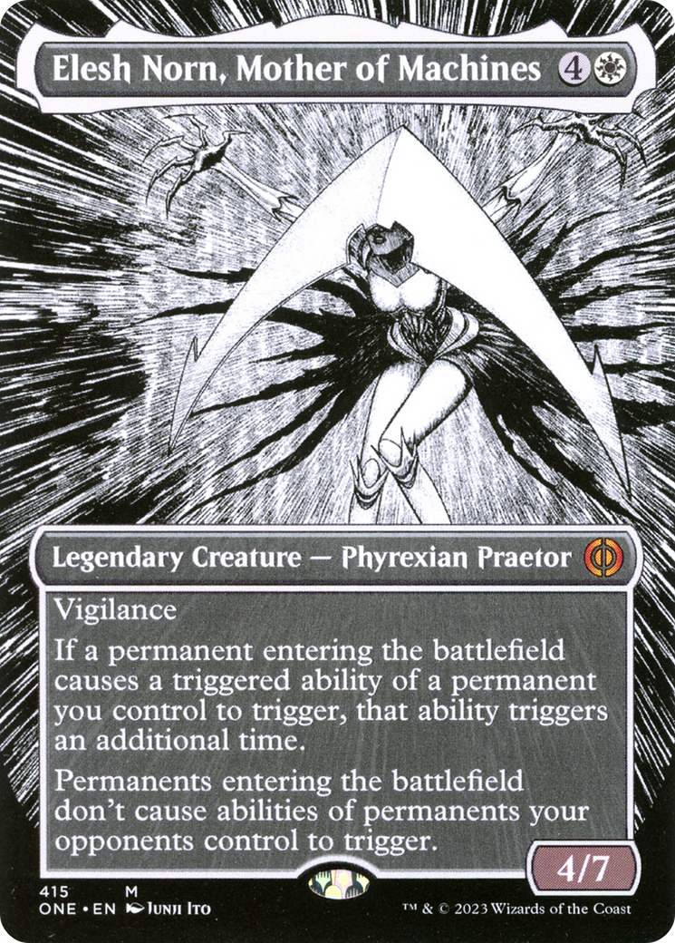 Elesh Norn, Mother of Machines (Borderless Manga) [Phyrexia: All Will Be One]-1