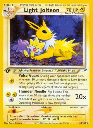 Light Jolteon (48/105) [Neo Destiny Unlimited]-1
