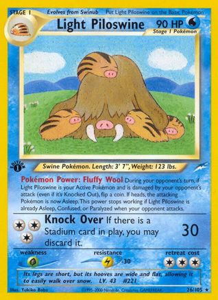 Light Piloswine (26/105) [Neo Destiny Unlimited]-1