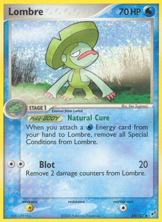 Lombre (34/107) (Stamped) [EX: Deoxys]-1