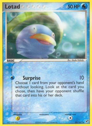 Lotad (35/107) (Stamped) [EX: Deoxys]-1