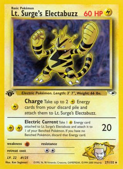Lt. Surge's Electabuzz (27/132) [Gym Heroes Unlimited]-1