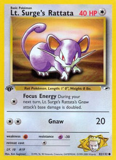 Lt. Surge's Rattata (82/132) [Gym Heroes Unlimited]-1