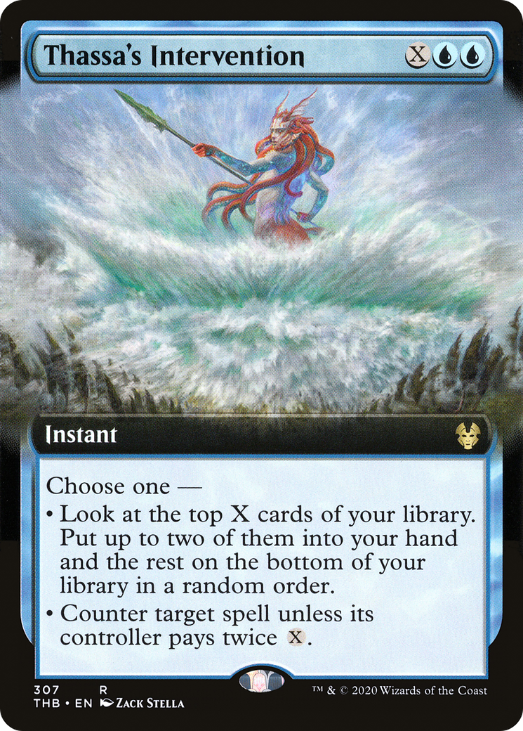 Thassa's Intervention (Extended Art) [Theros Beyond Death]-1