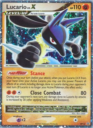 Lucario LV.X (DP12) [Diamond & Pearl: Black Star Promos]-1