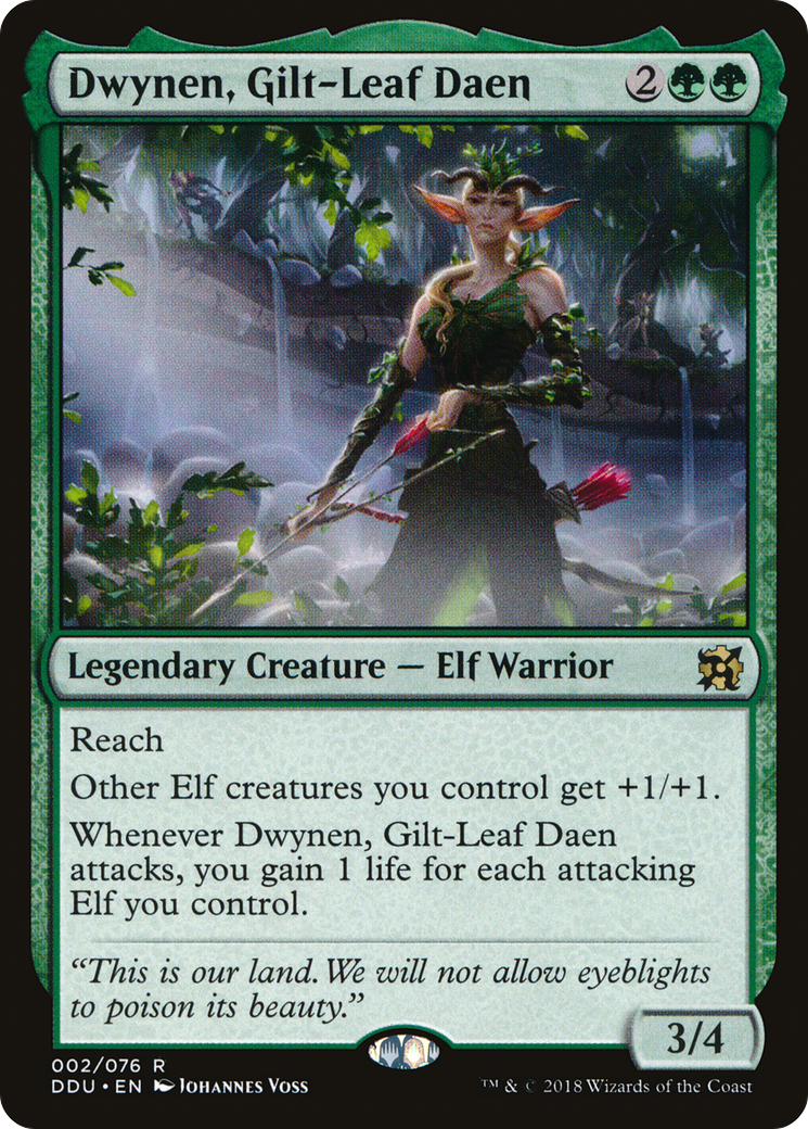Dwynen, Gilt-Leaf Daen [Duel Decks: Elves vs. Inventors]-1