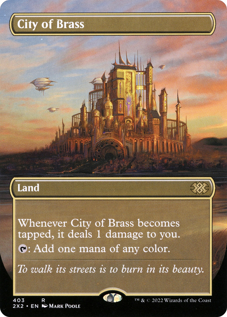 City of Brass (Borderless Alternate Art) [Double Masters 2022]-1
