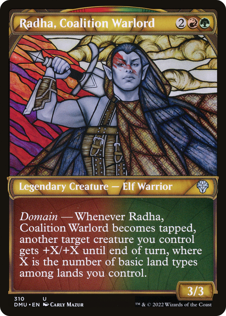 Radha, Coalition Warlord (Showcase) [Dominaria United]-1