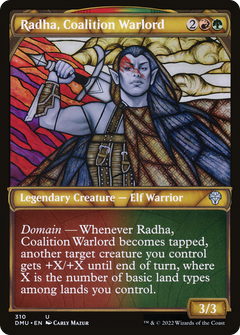 Radha, Coalition Warlord (Showcase) [Dominaria United]-1