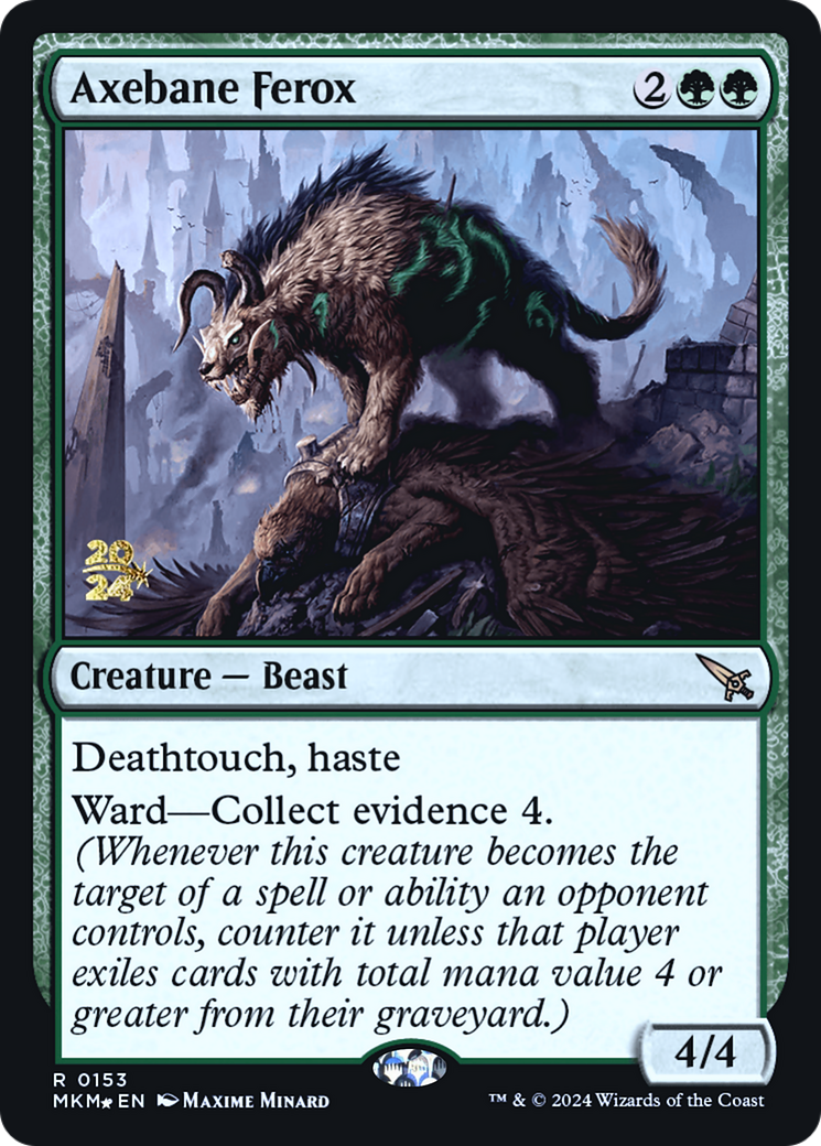 Axebane Ferox [Murders at Karlov Manor Prerelease Promos]-1