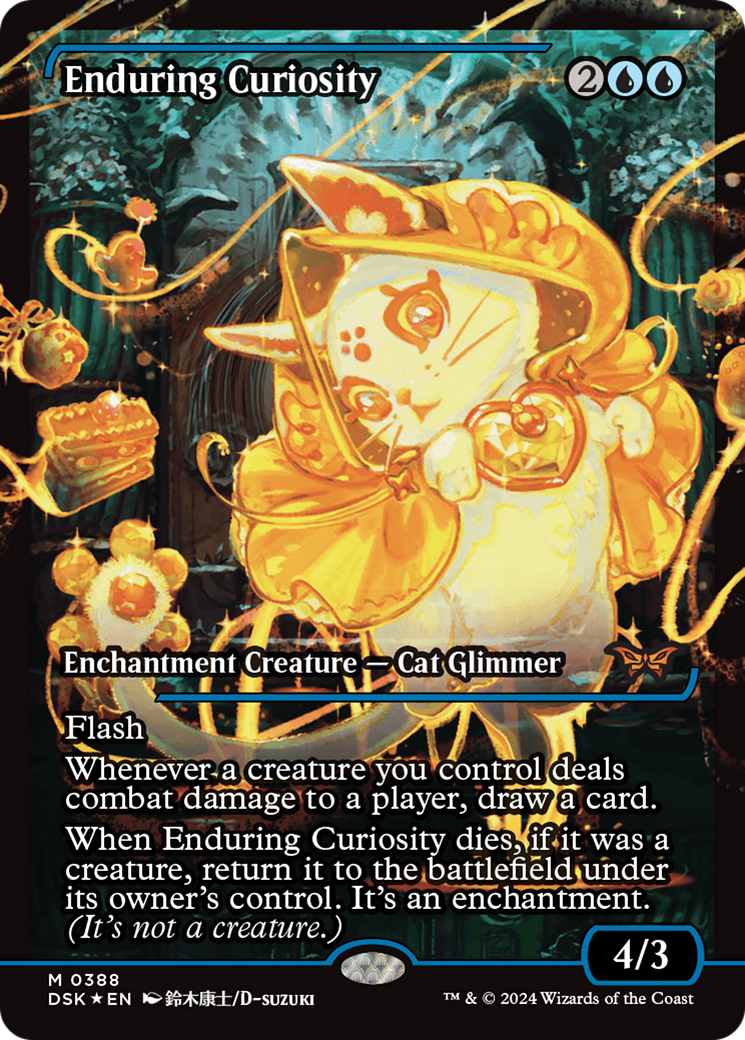 Enduring Curiosity (Japan Showcase) [Duskmourn: House of Horror]-1