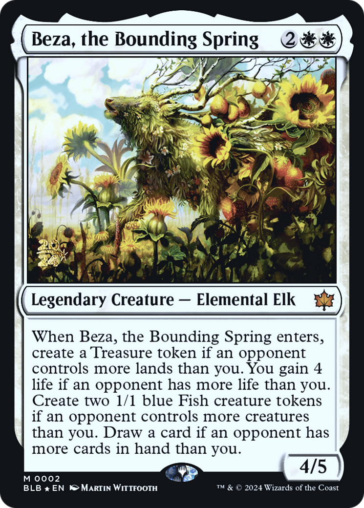 Beza, the Bounding Spring [Bloomburrow Prerelease Promos]-1