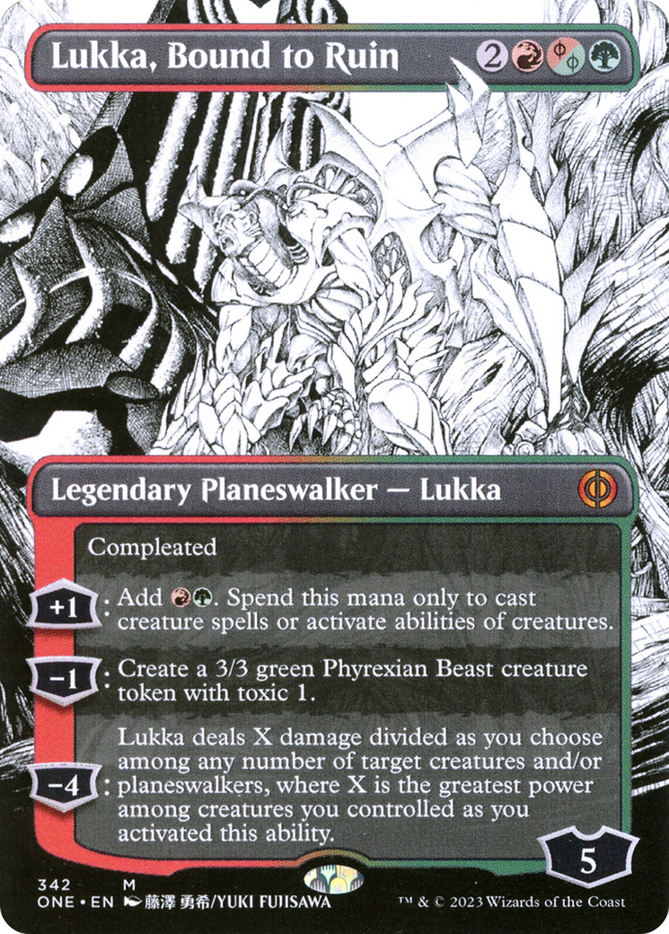 Lukka, Bound to Ruin (Borderless Manga) [Phyrexia: All Will Be One]-1