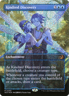 Kindred Discovery (Anime Borderless) (Confetti Foil) [Wilds of Eldraine: Enchanting Tales]-1