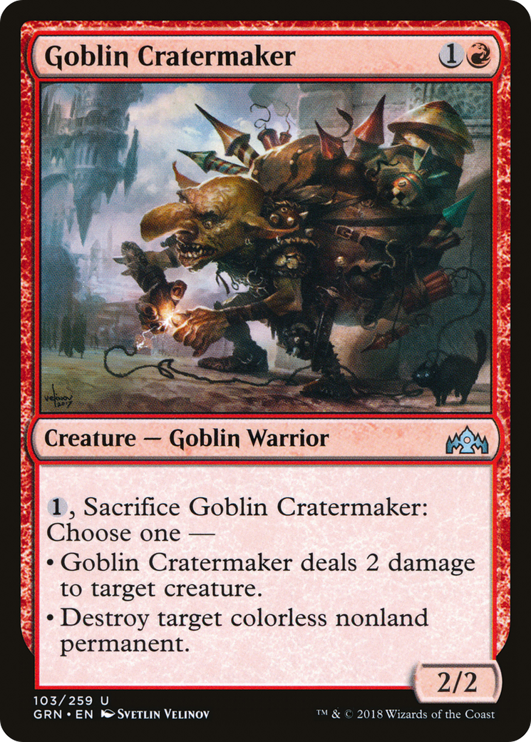 Goblin Cratermaker [Guilds of Ravnica]-1