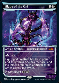 Blade of the Oni (Foil Etched) [Kamigawa: Neon Dynasty]-1