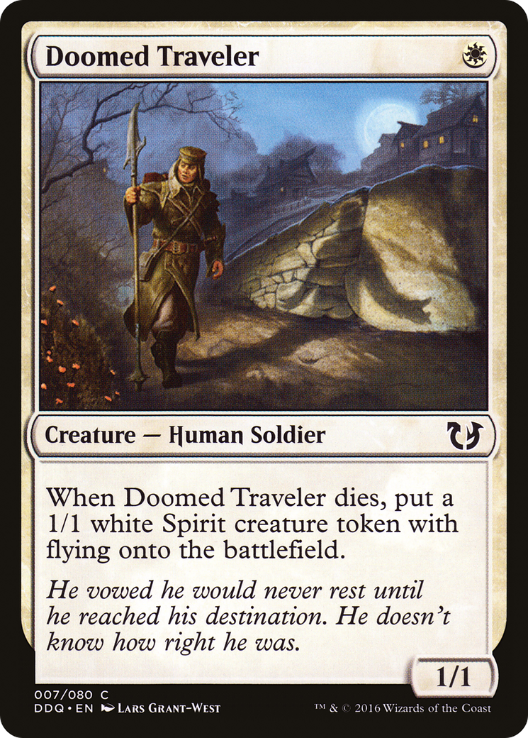Doomed Traveler [Duel Decks: Blessed vs. Cursed]-1