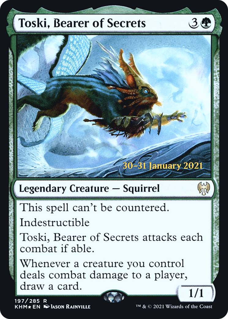 Toski, Bearer of Secrets [Kaldheim Prerelease Promos]-1