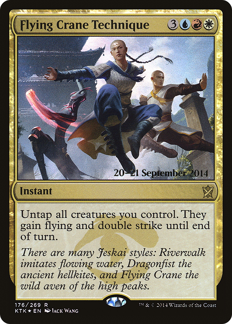 Flying Crane Technique [Khans of Tarkir Prerelease Promos]-1