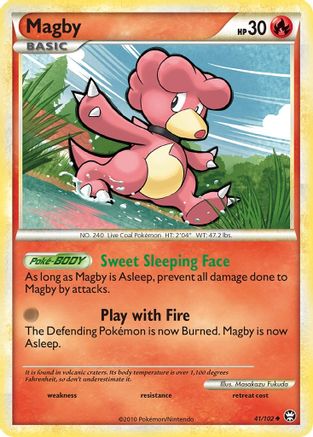 Magby (41/102) [HeartGold & SoulSilver: Triumphant]-1