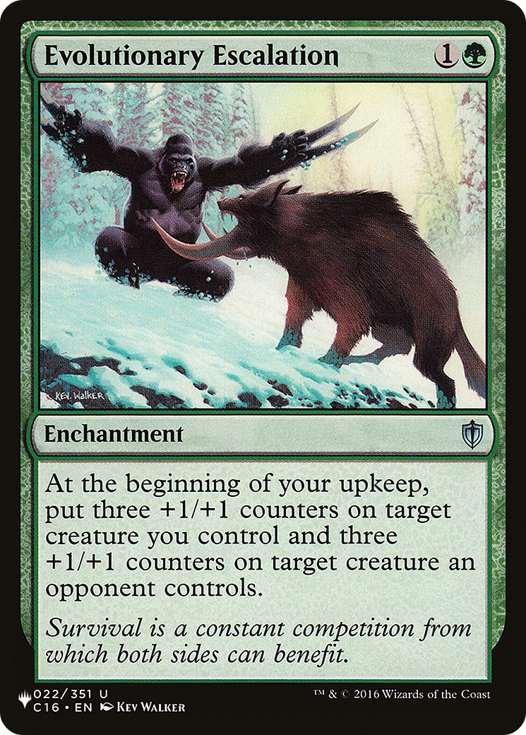 Evolutionary Escalation [The List]-1