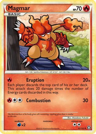 Magmar (42/102) [HeartGold & SoulSilver: Triumphant]-1