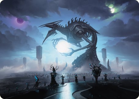 Blue Sun's Twilight Art Card [Phyrexia: All Will Be One Art Series]-1