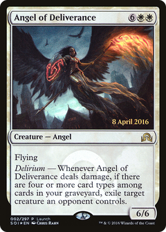 Angel of Deliverance (Launch) [Shadows over Innistrad Promos]-1