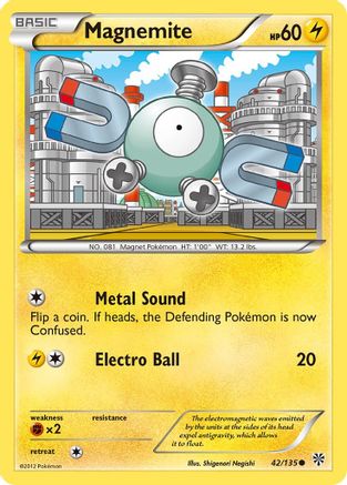 Magnemite (42/135) [Black & White: Plasma Storm]-1