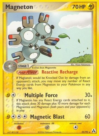 Magneton (22/92) [EX: Legend Maker]-1