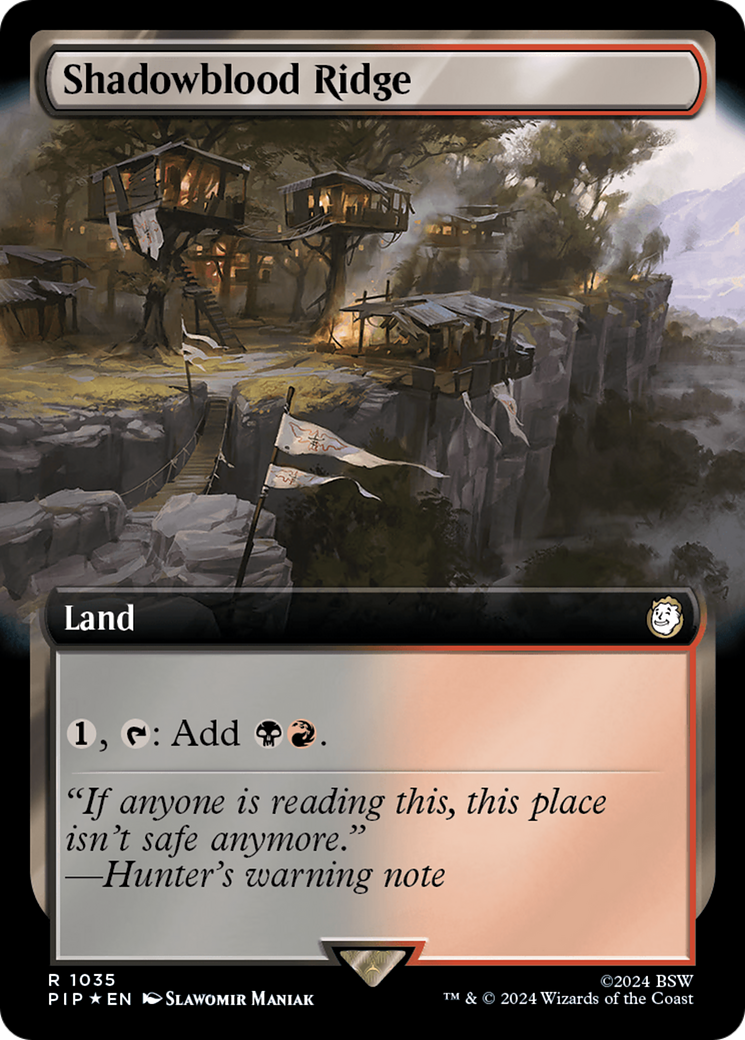 Shadowblood Ridge (Extended Art) (Surge Foil) [Fallout]-1