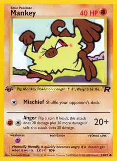 Mankey (61/82) [Team Rocket 1st Edition]-1
