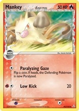 Mankey (70/110) (Delta Species) [EX: Holon Phantoms]