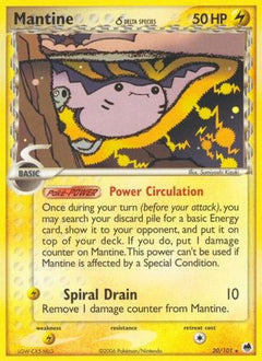 Mantine (20/101) (Delta Species) (Stamped) [EX: Dragon Frontiers]-1